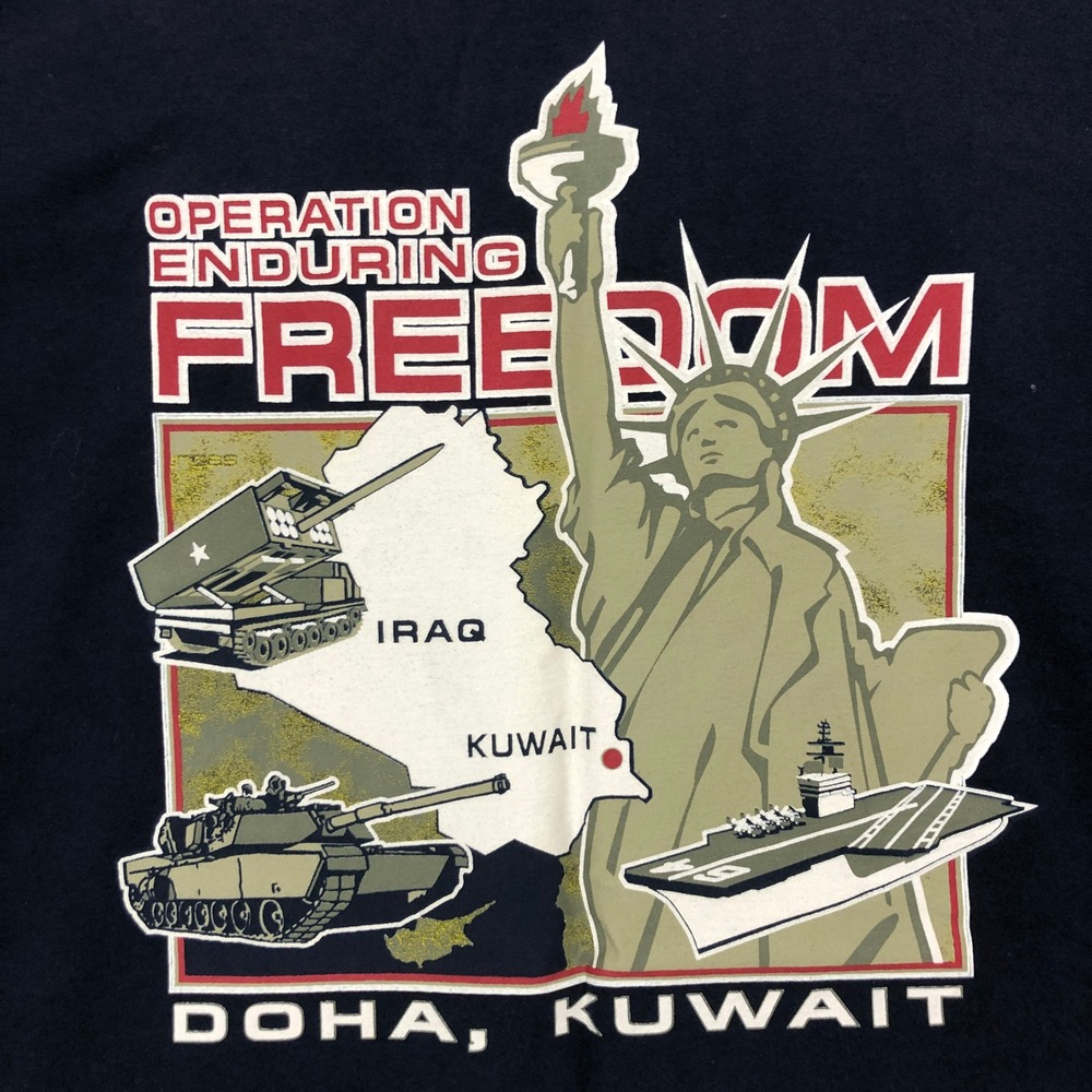 Gear For Sports Operation Enduring Freedom Doha Kuwait T-Shirt Navy Blue Large